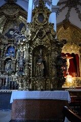 Cordoba, Spain 03.27.2019: Interior of the church of San Francisco and San Eulogio, Cordoba