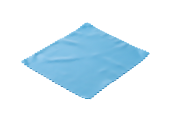 Soft blue microfiber cleaning cloth for screens