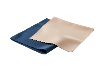 Two cleaning cloths for screens and lenses