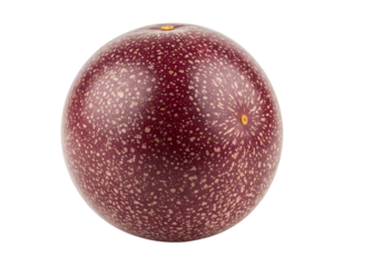 Vibrant passion fruit with speckled skin, fresh and exotic