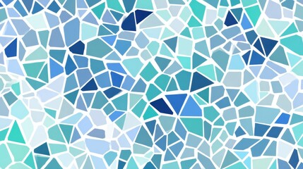 Vibrant Mosaic Background with Blue and Aqua Tones Suitable for Various Creative Projects and Digital Applications