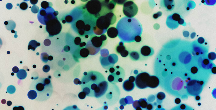 Old film light leaks texture with scratches, noise, iridescent light. Rainbow lens flare effect, camera film filter with bokeh, dust, grain. Shape of bacterial cell: cocci, bacilli, spirilla bacteria