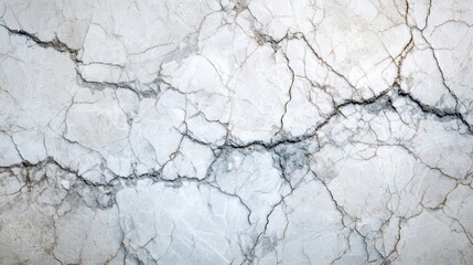 Obraz premium High-Resolution White Marble Background with Bold Veins and Cracks for Elegant Design Projects