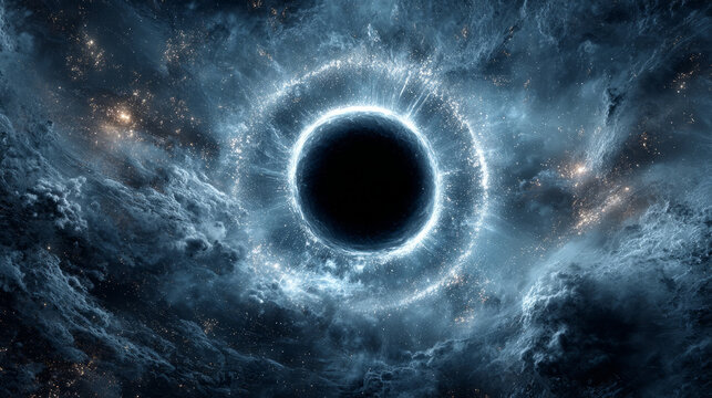 Gigantic Cosmic Eye Resembling a Black Hole