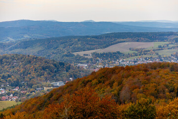 Eine wunderschöne kleine Wanderung durch den Herbst im Südwesten des Thüringer Waldes rund um...