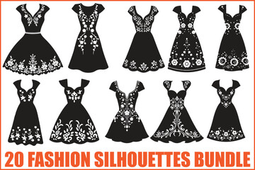 Wedding Dress Vector Pack