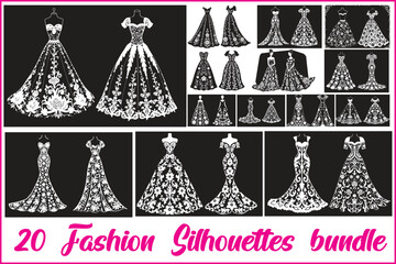 Wedding Dress Vector Pack