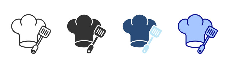 Chef Icon Set. Designed In Multi Style