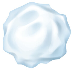 Abstract Light Blue Swirl Texture on Transparent Background for Graphic Design