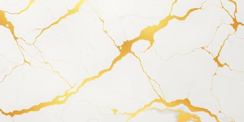 Obraz premium Elegant white and gold marble texture, luxurious background, shine, illustration