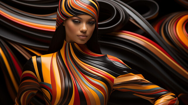 Striped Futuristic Fashion