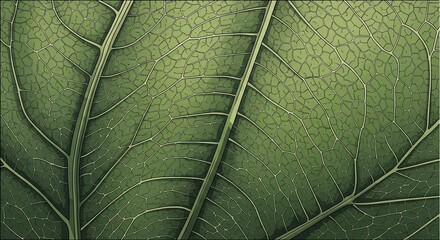 Close-up of a green leaf showing the veins and texture.