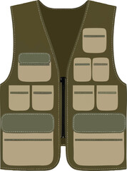 Fishermans Fishing Vest Equipped with Multiple Pockets for Gear