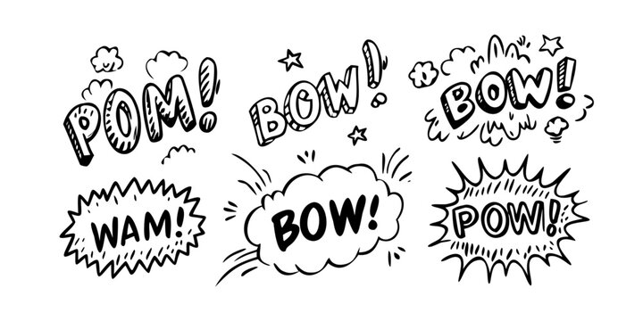 Comic Book Sound Effect Burst explosion