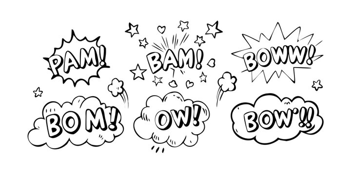 Comic book sound effect explosion burst vector