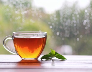 Warm Tea at Dusk with Soft Light