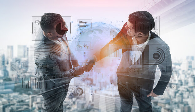 Real-time global data analytics dashboard visualizing insights from interconnected systems for decision-making, business analytics, and digital transformation Vouch