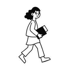 business woman with briefcase