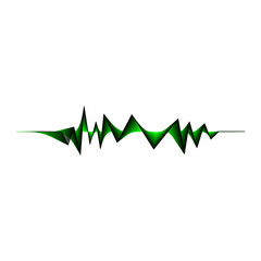 green energy  | Neon Green Spiky Sound Wave | Dark Abstract Audio Spectrum Monitor | Digital Green Equalizer Pulse Art