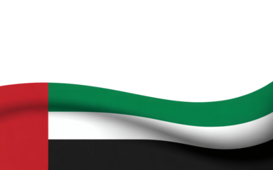 Proudly waving UAE flag symbolizes national pride and rich heritage for global recognition and celebration