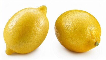 Lemon Whole Isolated On White Background Full Depth Of Field