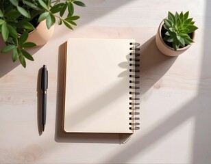 Peaceful Home Workspace with Natural Light