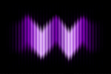 Futuristic purple glassy neon gradient glow abstract background with striped glossy texture