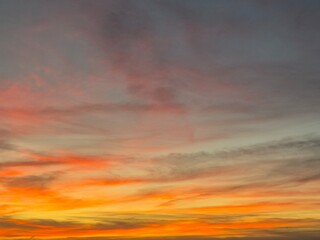 Cielos de atardecer en Octubre 2025