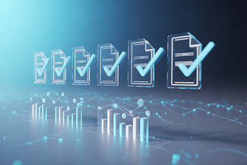 Achieve business success with verified data and clear analytics showcasing progress and approval for professional growth