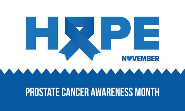 Prostate Cancer Awareness Month in September. Movember in November. Men's Health. Medical health care and awareness design. oster, card, banner and background. Vector illustration