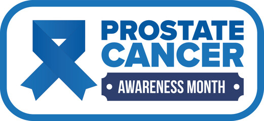 Prostate Cancer Awareness Month in September. Movember in November. Men's Health. Medical health care and awareness design. oster, card, banner and background. Vector illustration