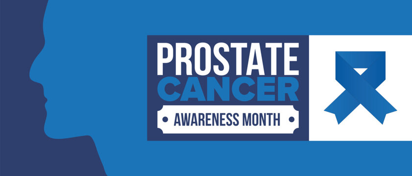 Prostate Cancer Awareness Month in September. Movember in November. Men's Health. Medical health care and awareness design. oster, card, banner and background. Vector illustration