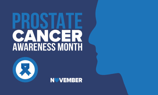 Prostate Cancer Awareness Month in September. Movember in November. Men's Health. Medical health care and awareness design. oster, card, banner and background. Vector illustration - Powered by Adobe