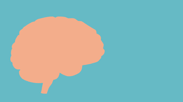 AI Image of a conceptual representation of the human brain in pastel colors against a light blue