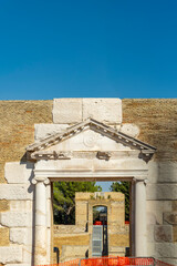 Fototapeta premium Roman theater entrance in Lucera Apulia Italy