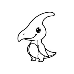 Dinosaur Outline Illustration 
