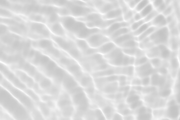 Abstract white transparent water shadow surface texture natural ripple background