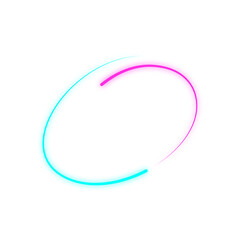 Cyber ​​Monday Neon Circle Line