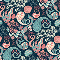 Underwater Paisley Pattern