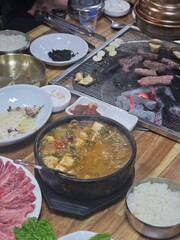 Traditional Korean food: Doenjang jjigae