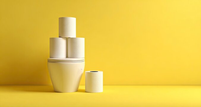 Celebrate National Osaka Toilet Paper Day with a clean, crisp, and modern poster design featuring a pristine white toilet, perfect for sanitation campaigns and public health awareness initiatives