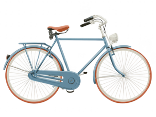 Vintage bicycle clipart retro element flat design digital art creative workspace aesthetic view artistic concept