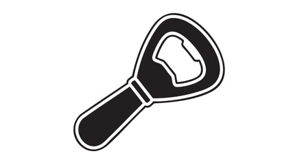 Bar blade bottle opener outline icon vector
