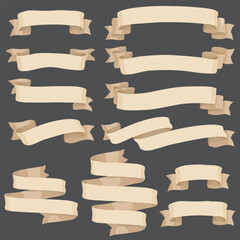 Ribbon tags in different thicknesses and sizes