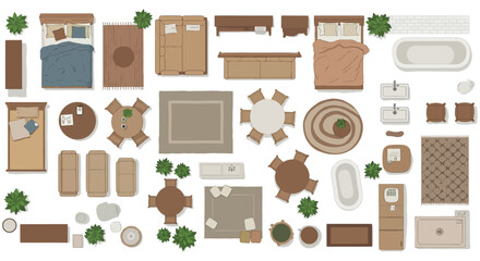 Interior design floor plan showcasing furniture arrangements and layouts ideal for home decor ideas and space planning fostering comfortable living spaces.