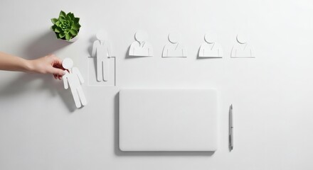 Boost your team with the right candidate, use this clean, modern layout to attract top talent with space for your branding and marketing message