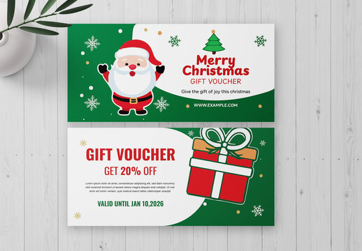 Christmas Gift Voucher Template