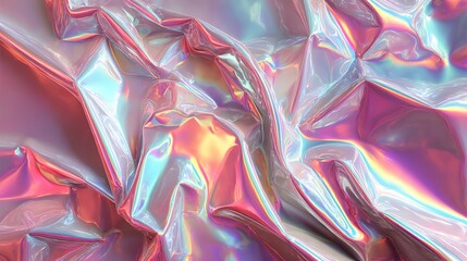 A stunning minimal holographic pattern featuring a luminous finish that captivates with its colorful reflections and modern design.