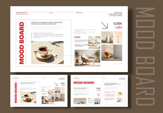 Minimal Mood Board Presentation Template