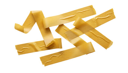 Yellow Masking Tape isolated on transparent background